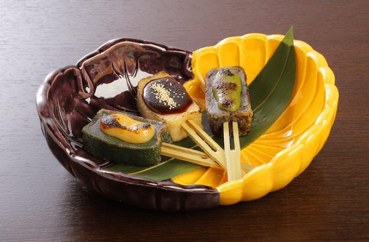 半兵衛麩謹製 三色生麩田楽