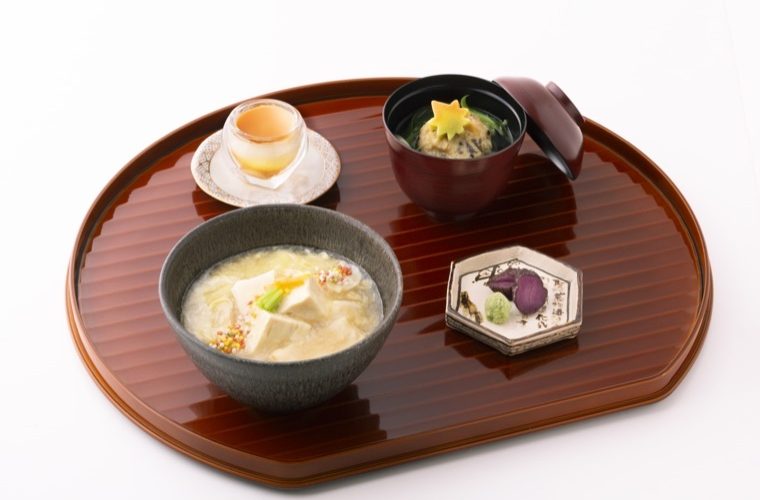 二種の京湯葉御飯 / 椀物・湯葉プリン付き