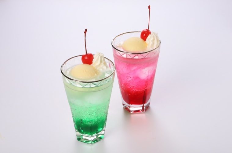 クリームソーダ（メロン•イチゴ）